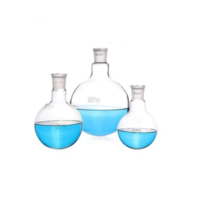 Laboratoorsed klaasnõud 250 ml 500 ml ümara põhjaga keedukolb lühikese kaelaga